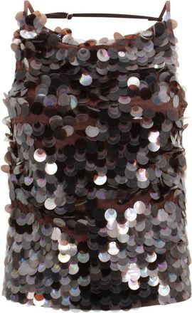 P.A.R.O.S.H. Mujer, Camisetas, Marr&oacute;n, Talla: XS