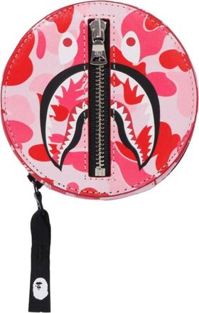 A Bathing Ape ABC Camo Shark Coin Case Pink 1L80-190-012-PNK