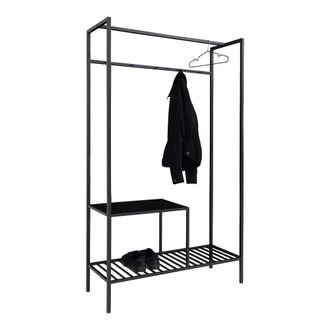 M&S Collection Armario - Estructura Negra - 2 Estantes