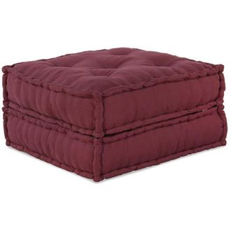 vidaXL Puf Modular Tela Granate 70x70x36 Vidaxl