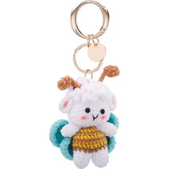 Nina Lamb Bag Charm in White at Nordstrom