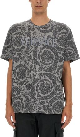 Versace Grey Crew Neck T-Shirt