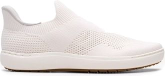 Clarks Womens Nalle Step, White Knit, 5.5