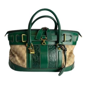 Gucci Borsa a mano Pre-owned in tela - - Pre-owned - Donna - Verde - ONE SIZE