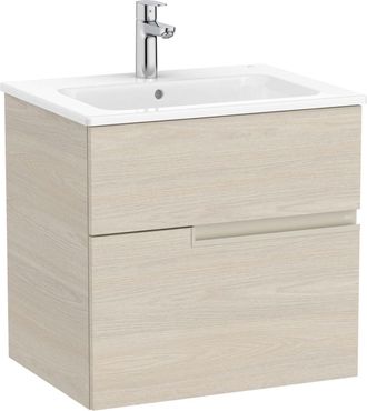 Roca Pack Unik Mueble Base De 2 Cajones + Lavabo Victoria-n - Roca Color: Fresno
