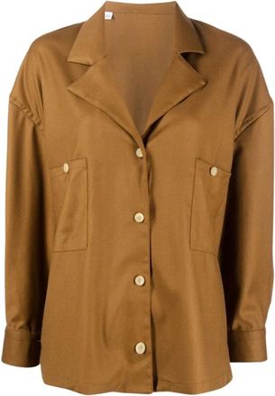 Giuliva Heritage Collection Dames, Blouses & Shirts, Bruin, Maat: XL