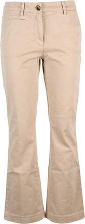 Mason's Beige Stretch Cotton Flared Pants
