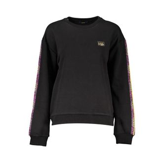 Cavalli Womens Sweatshirt - Black Cotton - Size Small
