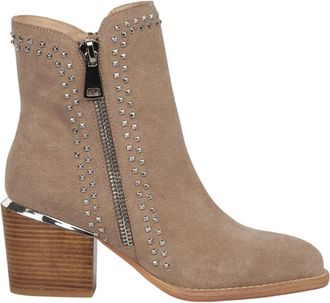 Alma En Pena Lage enkellaars met studs - Dames - Cowboylaarzen - Beige - 41 EU - Schoenen