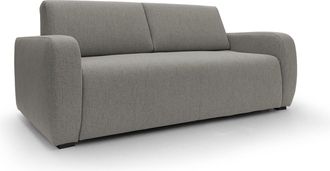 Divani.Store Divani.store - Duna Sof&aacute; Cama Convertible Con Colch&oacute;n De 20 Cm De Tela Suave Flameada E Impermeable 215 Cm (mat. 160x197) Taupe