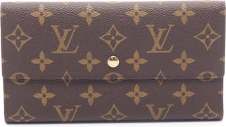 Louis Vuitton Brown Monogram Pvc Leather Long Wallet (Tri-Fold) (Pre-Owned)