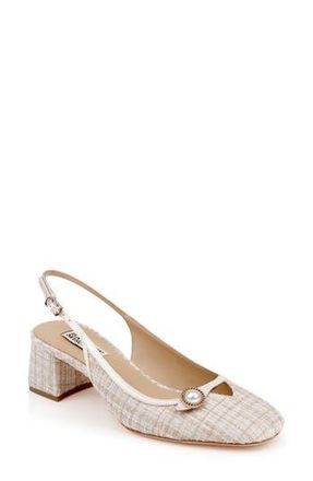 Badgley Mischka Veera Slingback Pump in Cream Multi at Nordstrom Rack, Size 7.5