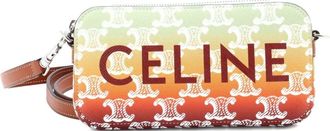 Celine Horizontal Pouch Crossbody Bag Logo Triomphe Coated Canvas shoulder bag - Multicolore