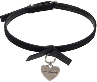 Acne Studios Black Musubi Charm Choker