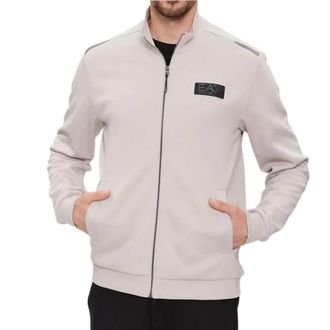 Emporio Armani Zip-throughs, male, Beige, Size: 2XL 6Rpm83 Sweatshirt