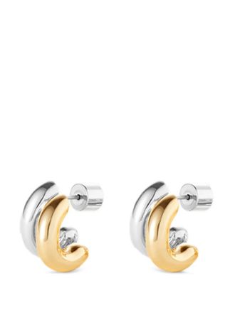 JENNY BIRD two tone earrings - women - 14k Gold Plated Brass/Silver Plated Brass - One Size