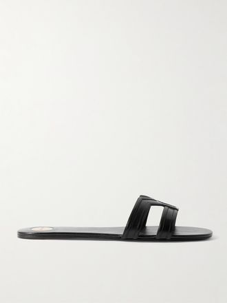 Saint Laurent Slide In Pelle - Nero