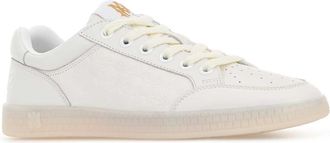 Amiri Mens White Leather Blvd Sneakers