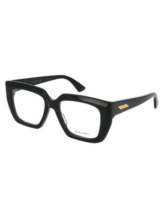 Bottega Veneta BV1032O Squared Acetate Eyeglasses - Black