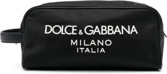 Dolce & Gabbana Nylon Toiletzak - Heren - Toilettassen - Zwart - ONE Size - Nylon - Tassen