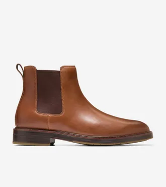 Cole Haan Mens Judson Grand Water Resistant Chelsea Boots - Brown Size 10.5 Water-Resistant