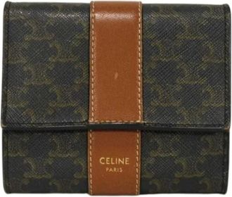 Celine Pre-owned Wallets, female, Black, Size: ONE SIZE Pre-owned Vintage Canvas Wallet