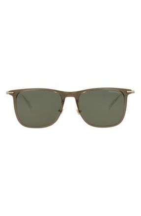 Montblanc 53mm Square Sunglasses in Brown Gold Green at Nordstrom Rack