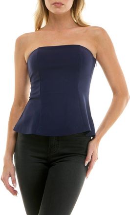 Socialite Peplum Tube Top in Navy at Nordstrom Rack, Size X-Small
