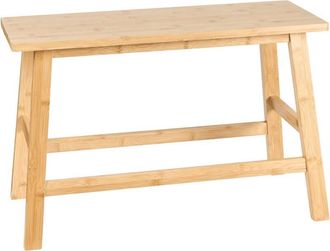 Beliani Beliani - Banco de baño de bambú taburete consola minimalista madera clara Iguazu