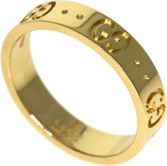 Gucci Icon Yellow Gold (18K) Band Ring (Pre-Owned)