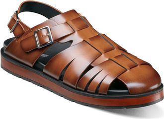Stacy Adams Largo Fisherman Sandal in Cognac at Nordstrom, Size 15