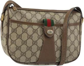 Gucci Pre-owned Cross Body Bags, female, Beige, Size: ONE SIZE Pre-owned Plastic Cross Body Bag