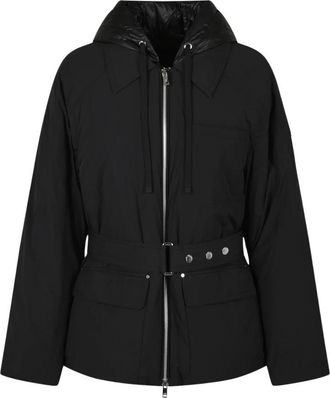 Moose Knuckles Tegan Parka met Riem 3/4 Lengte Donsjack - Dames - Jas met riem - Zwart - S - Nylon - Jassen
