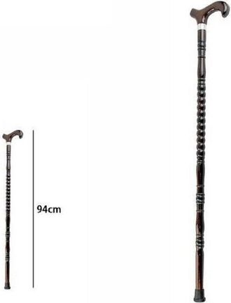 Trade Shop Trade Shop - Bastone Da Passeggio Per Anziani Disabili In Legno Lunghezza 94 Cm 67552