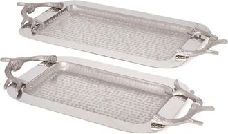 Go Home Set Of 2 Antler Tray