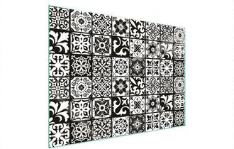 OEM Placa Protectora De Vidrio Para Estufa 70x52 Mosaico