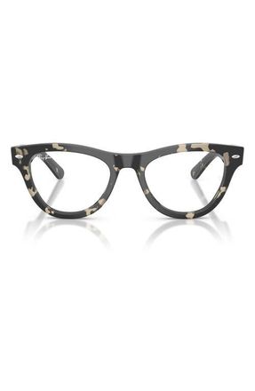 Ray-Ban 52mm Cat Eye Optical Glasses in Grey Tort at Nordstrom