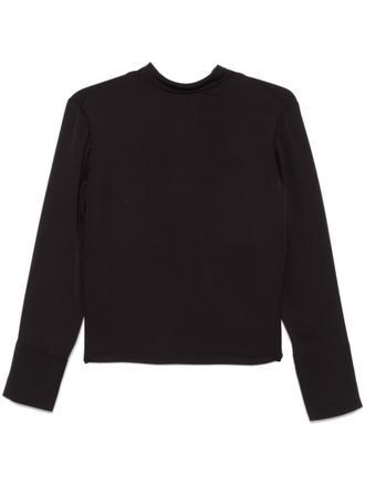 Theory Blusa con dettaglio foulard - Nero