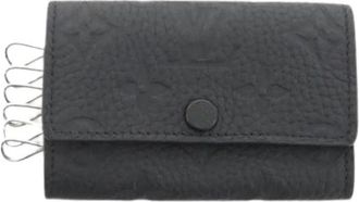 Louis Vuitton Pre-owned Accessories, male, Black, Size: ONE SIZE Pre-owned Taurillon Keycase