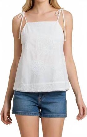 Pinch Design Keri Cami Top In White