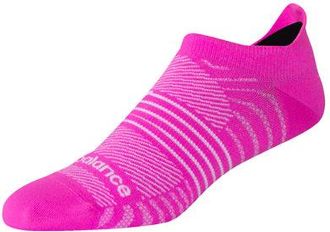 New Balance Unisex Pro Run Tab Calzini 1 Pair in Rosa/Bianco, Nylon, Taglia XL