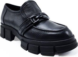 BEAUTIISOLES Raquel Leather Loafer in Black at Nordstrom, Size 10