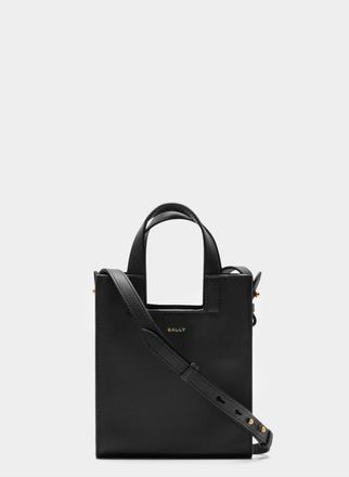 Bally Easy Bally Small Tote Bag in Calf Leather in Black at Nordstrom