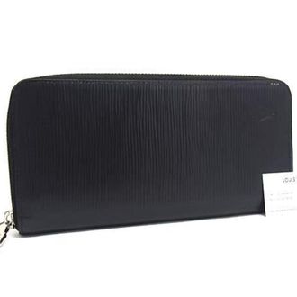 Louis Vuitton Noir Leather Coin Purse/Coin Case (Pre-Owned)