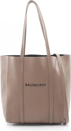 Balenciaga Beige Leather Handbag Tote Bag (Pre-Owned)