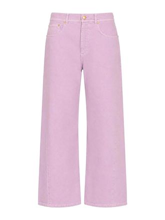 Alberta Ferretti Cotton Bull Trousers