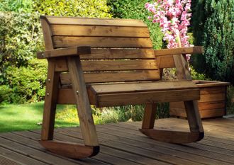 Charles Taylor Trading Little Fellas Bench Rocker in Brown