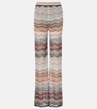 Missoni Zig Zag lame wide-leg pants