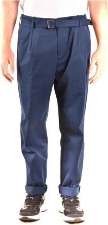 Neil Barrett Slim Fit Casual Broeken - Heren - Slim Fit Broeken - Blauw - XL - Katoen - Broeken