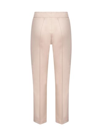 Blanca Vita Womens Cream Stretch Jersey Trumpet Trousers Viscose